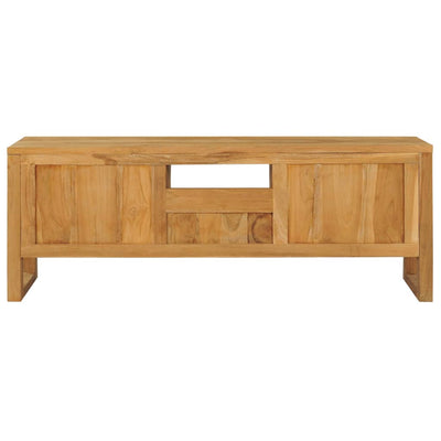 vidaXL TV Cabinet 120x32x45 cm Solid Teak Wood