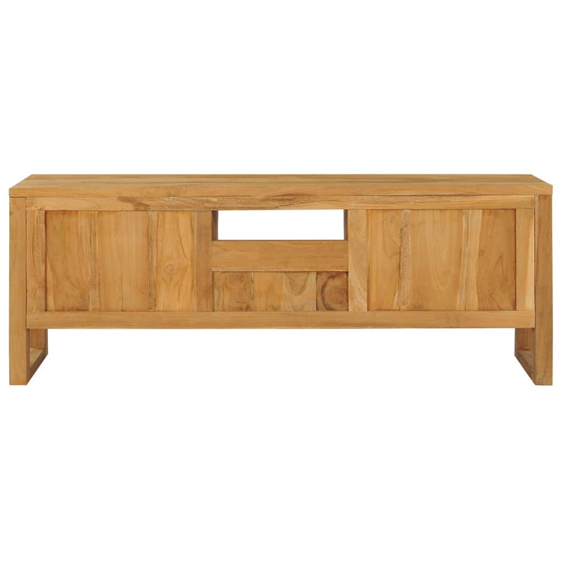 vidaXL TV Cabinet 120x32x45 cm Solid Teak Wood
