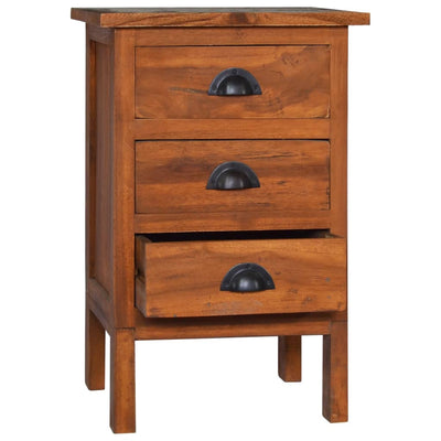 vidaXL Bedside Cabinet 40x35x60 cm Solid Teak Wood