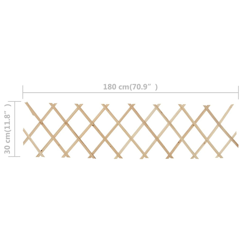 vidaXL Trellis Fences 5 pcs Firwood 180x60 cm