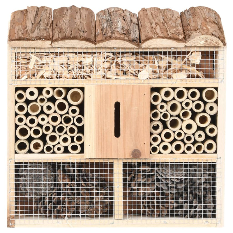 vidaXL Insect Hotel 30x10x30 cm Firwood