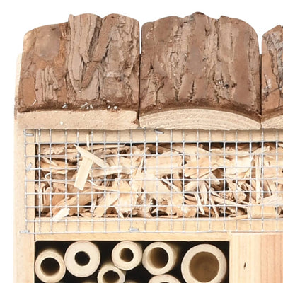 vidaXL Insect Hotel 30x10x30 cm Firwood