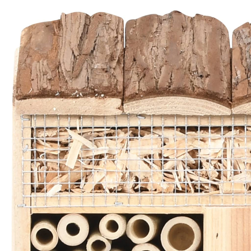 vidaXL Insect Hotel 30x10x30 cm Firwood