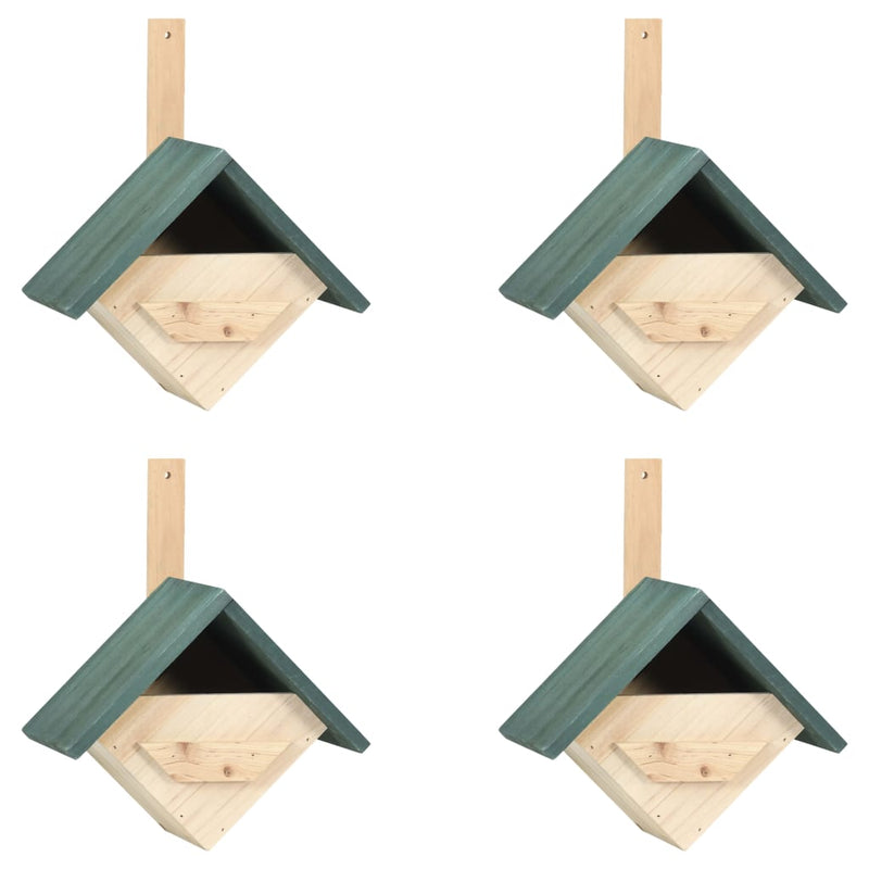 vidaXL Bird Houses 4 pcs 24x16x30 cm Firwood