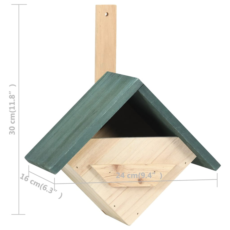 vidaXL Bird Houses 4 pcs 24x16x30 cm Firwood