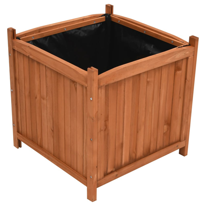 vidaXL Raised Beds 2 pcs 50x50x50 cm Firwood