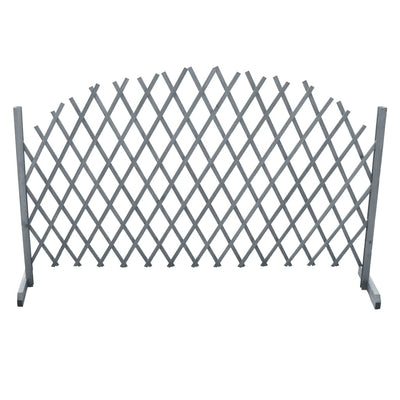 vidaXL Trellis Fence Solid Firwood 1.8x1 m Grey
