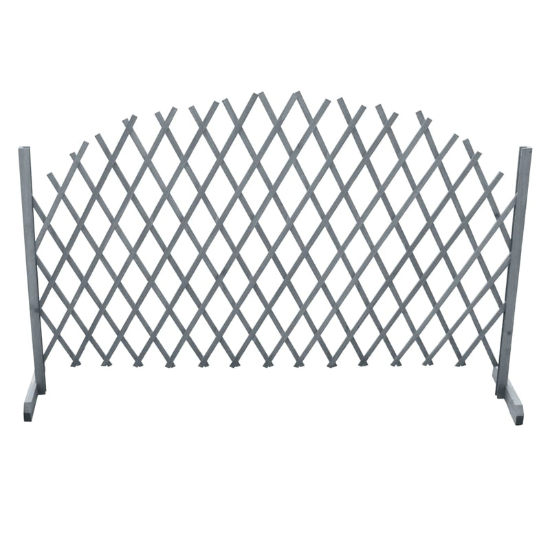 vidaXL Trellis Fence Solid Firwood 1.8x1 m Grey