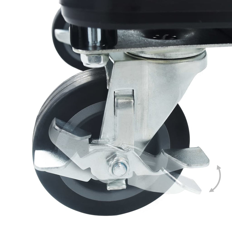 vidaXL Foldable Transport Trolley 150 kg Aluminium Silver