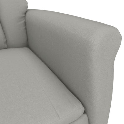 vidaXL Recliner Chair Cream Faux Suede Leather