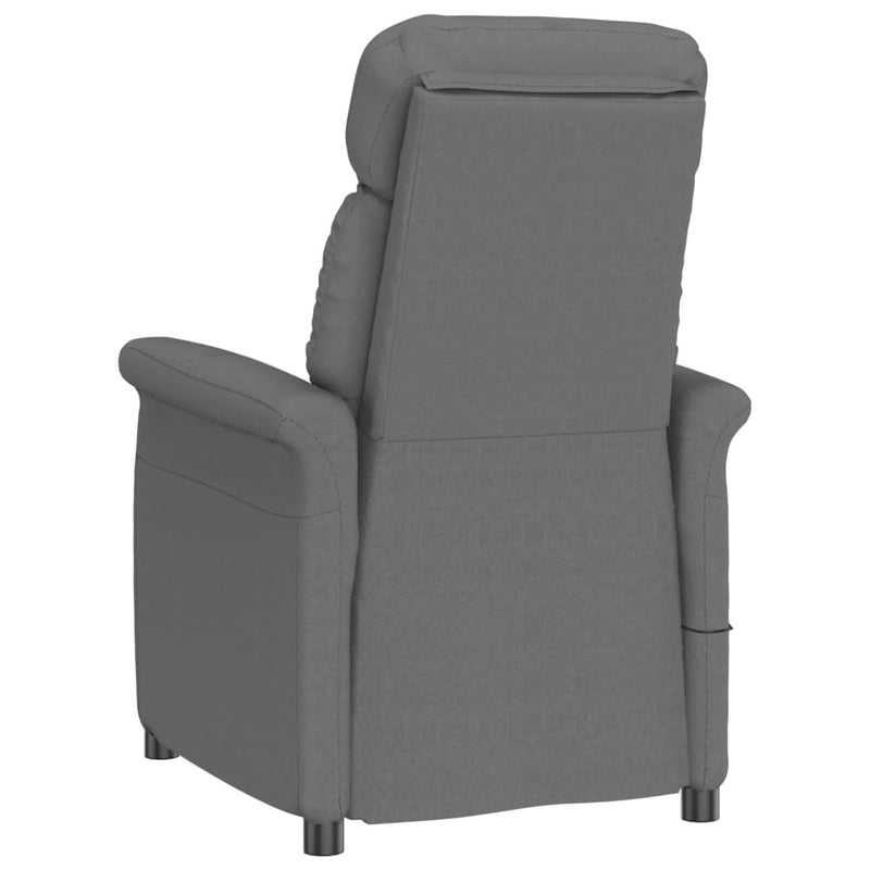 vidaXL Massage Chair Cream Faux Suede Leather