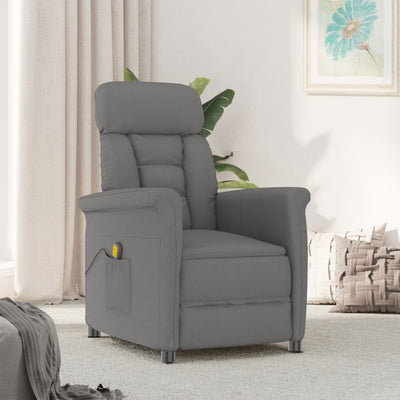 vidaXL Massage Chair Cream Faux Suede Leather