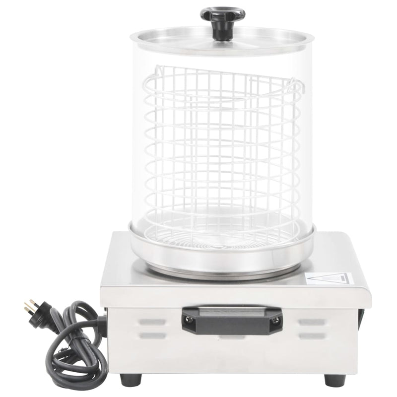 vidaXL Hot Dog Warmer Stainless Steel 450 W