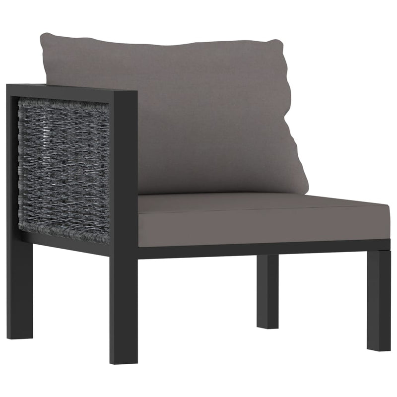 vidaXL 8 Piece Garden Lounge Set with Cushions Poly Rattan Anthracite