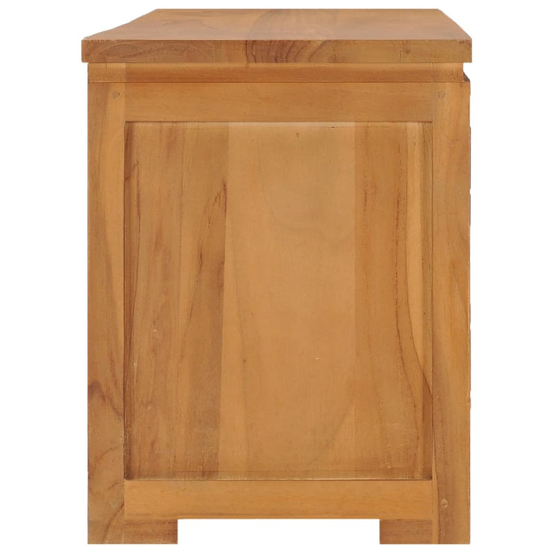 vidaXL TV Cabinet 110x30x40 cm Solid Teak Wood