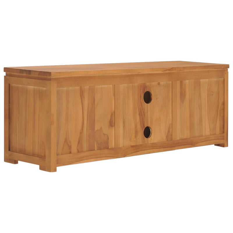 vidaXL TV Cabinet 110x30x40 cm Solid Teak Wood