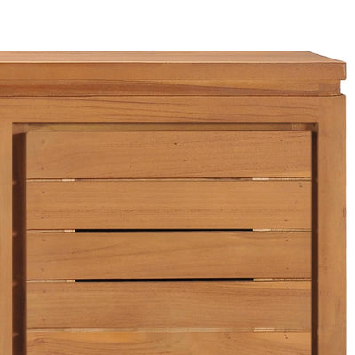 vidaXL TV Cabinet 110x30x40 cm Solid Teak Wood