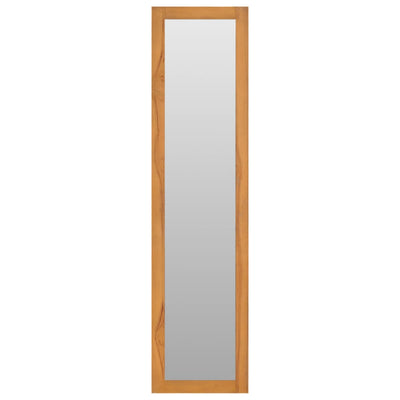 vidaXL Wall Mirror with Shelves 30x30x120 cm Solid Teak Wood