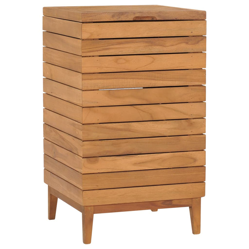 vidaXL Laundry Basket 40x30x45 cm Solid Teak Wood