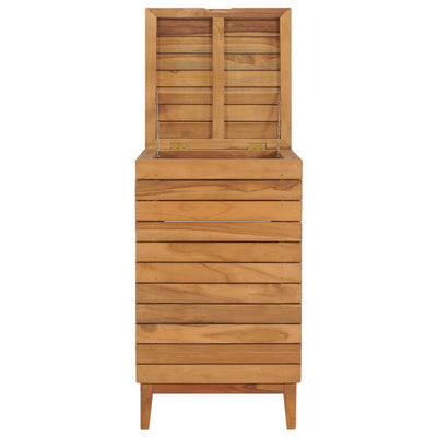 vidaXL Laundry Basket 40x30x45 cm Solid Teak Wood