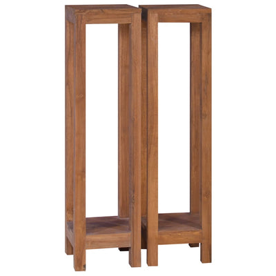 vidaXL Plant Stands 3 pcs Solid Teak Wood