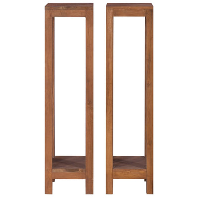 vidaXL Plant Stands 3 pcs Solid Teak Wood
