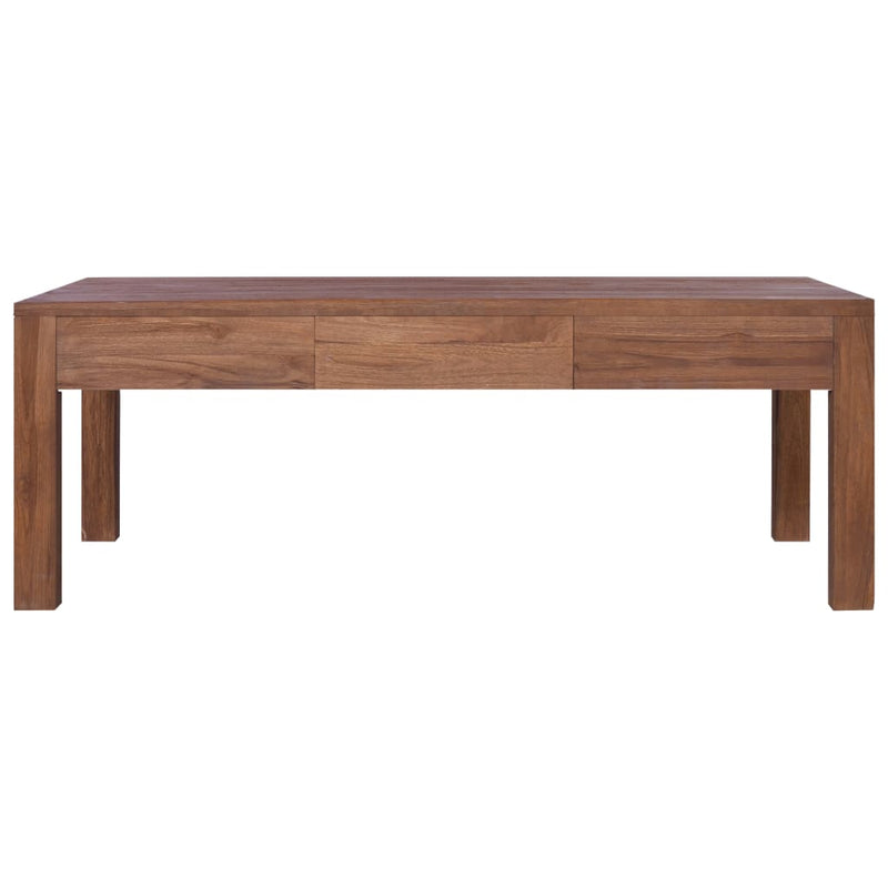 vidaXL Coffee Table 110x60x40 cm Solid Teak Wood