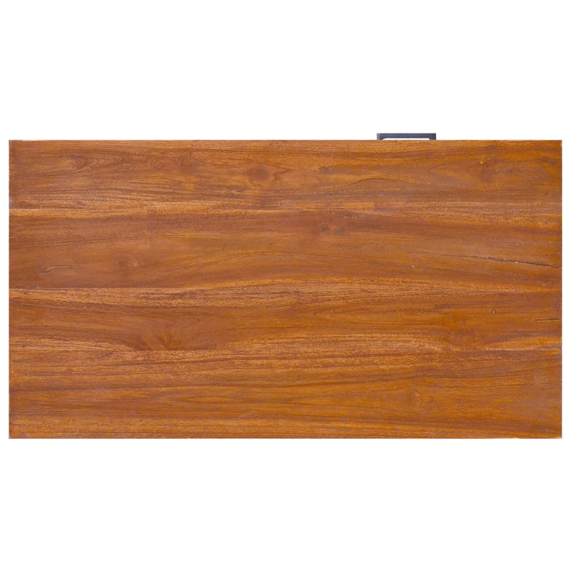 vidaXL TV Cabinet 112x30x37 cm Solid Teak Wood