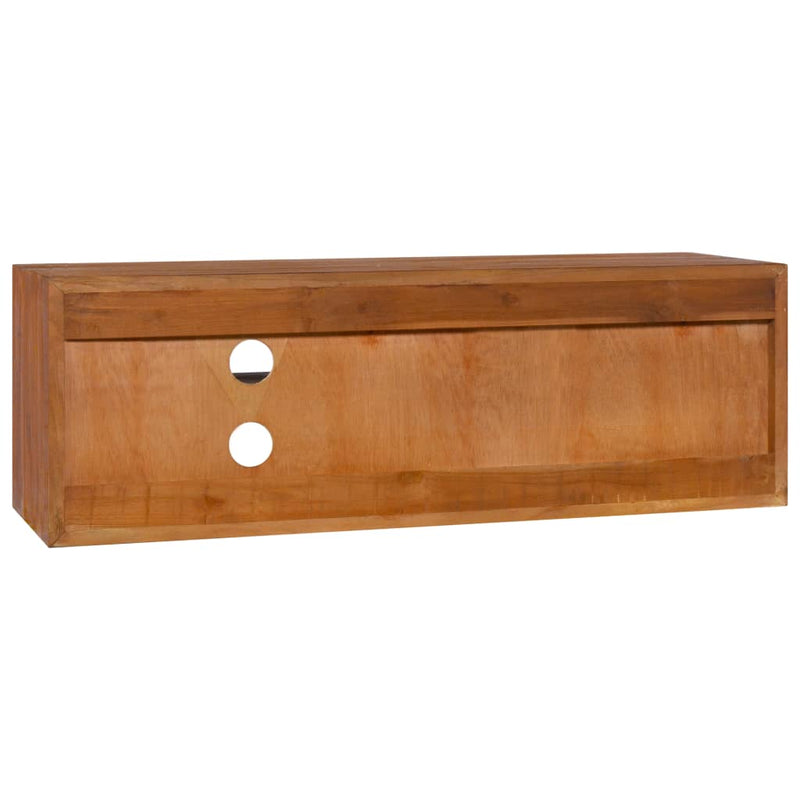 vidaXL Wall-mounted TV Cabinet 90x30x30 cm Solid Teak Wood