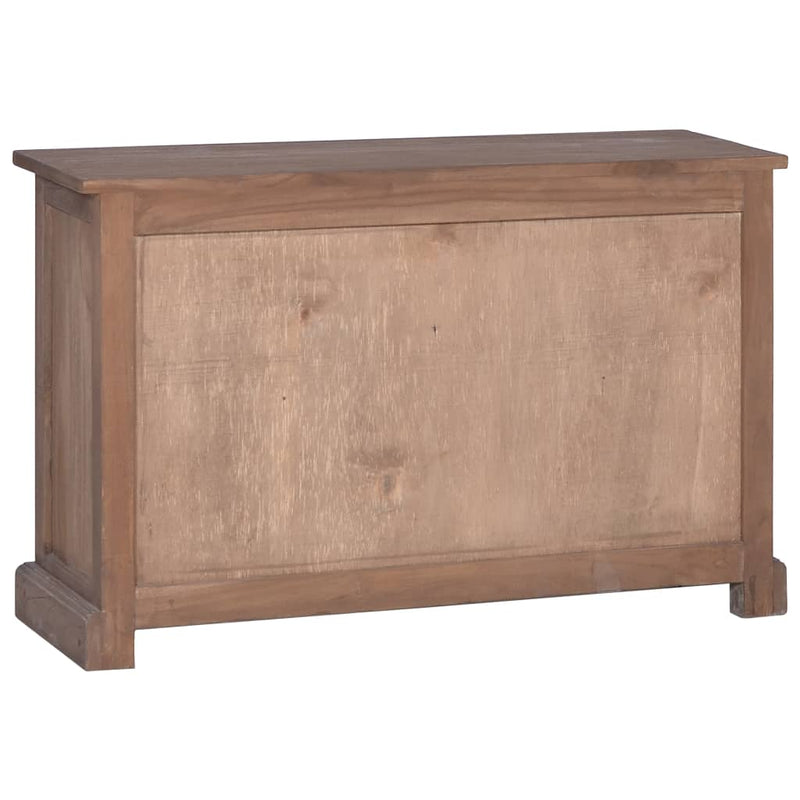 vidaXL Sideboard 90x30x58 cm Solid Teak Wood
