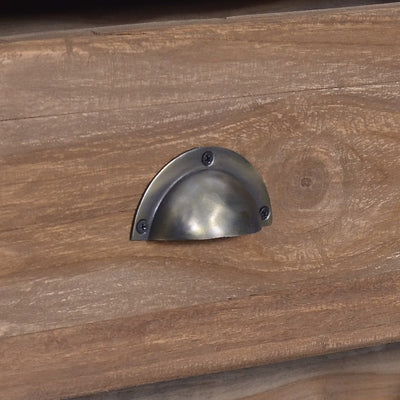 vidaXL Sideboard with 3 Drawers 60x30x75 cm Solid Teak Wood