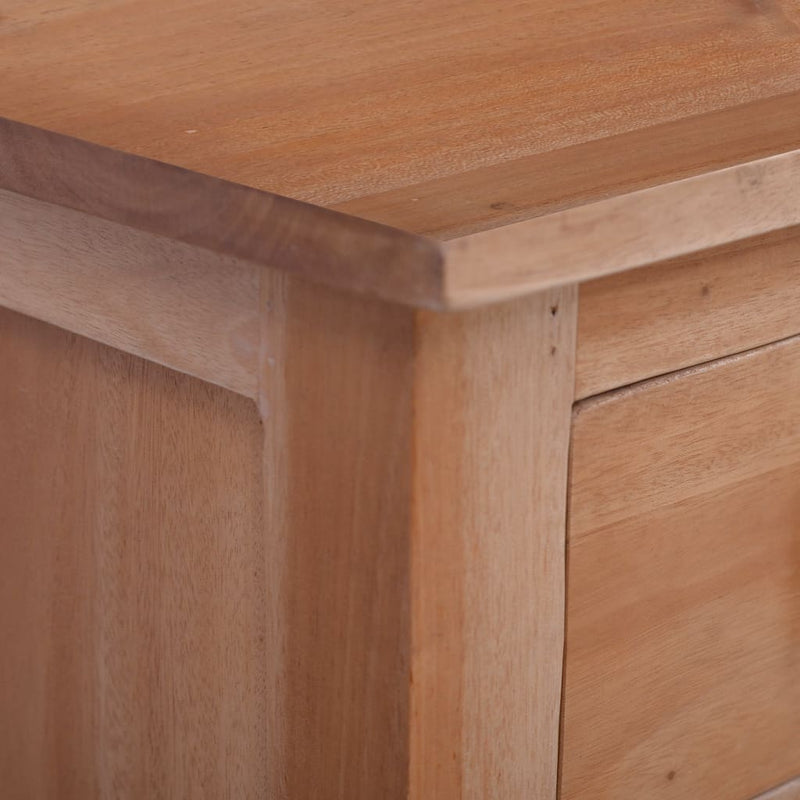 vidaXL TV Cabinet Classical Brown 100x30x45 cm Solid Mahogany Wood