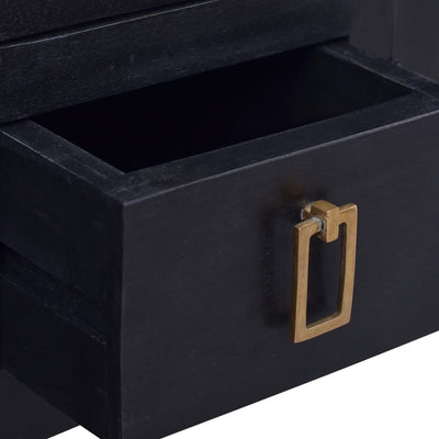 vidaXL TV Cabinet 110x30x45 cm Solid Mahogany Wood