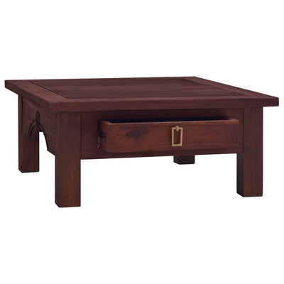 vidaXL Coffee Table Classical Brown 68x68x30 cm Solid Mahogany Wood