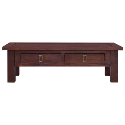 vidaXL Coffee Table Classical Brown 100x50x30 cm Solid Mahogany Wood
