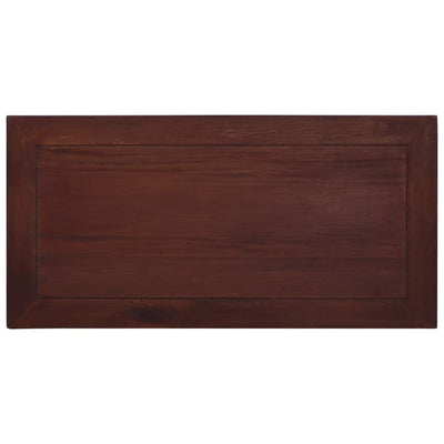 vidaXL Coffee Table Classical Brown 100x50x30 cm Solid Mahogany Wood