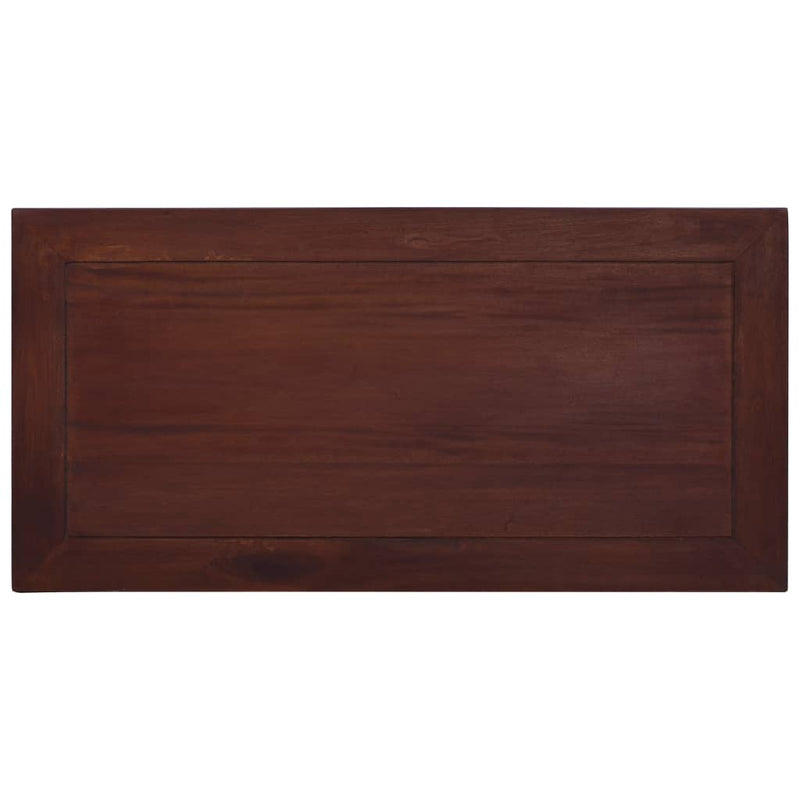 vidaXL Coffee Table Classical Brown 100x50x30 cm Solid Mahogany Wood