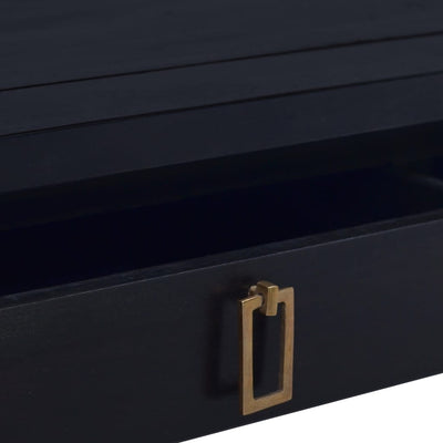 vidaXL Coffee Table Classical Brown 100x50x30 cm Solid Mahogany Wood