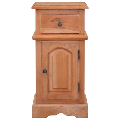 vidaXL Bedside Cabinet Light Black Coffee Solid Mahogany Wood