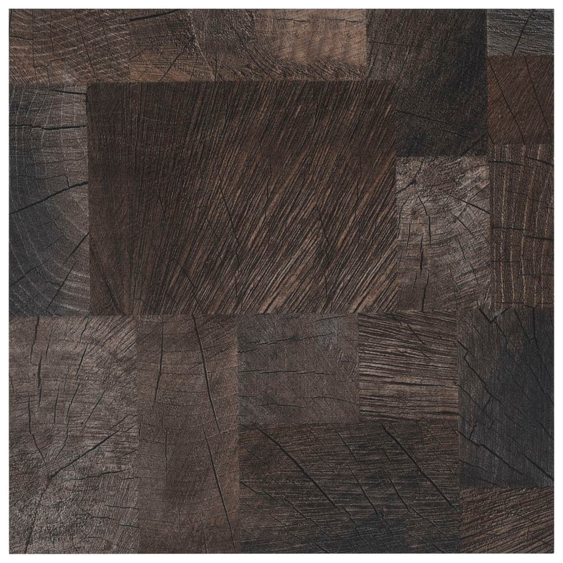 vidaXL PVC Flooring Plank Self-adhesive 5.11 m² Wood Structure Brown