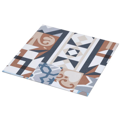 vidaXL PVC Flooring Plank Self-adhesive 5.11 m² Wood Structure Brown