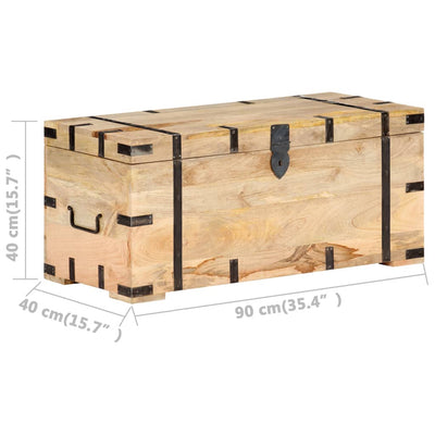 vidaXL Chest 90x40x40 cm Solid Mango Wood
