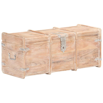 vidaXL Storage Chest 90x40x40 cm Solid Acacia Wood