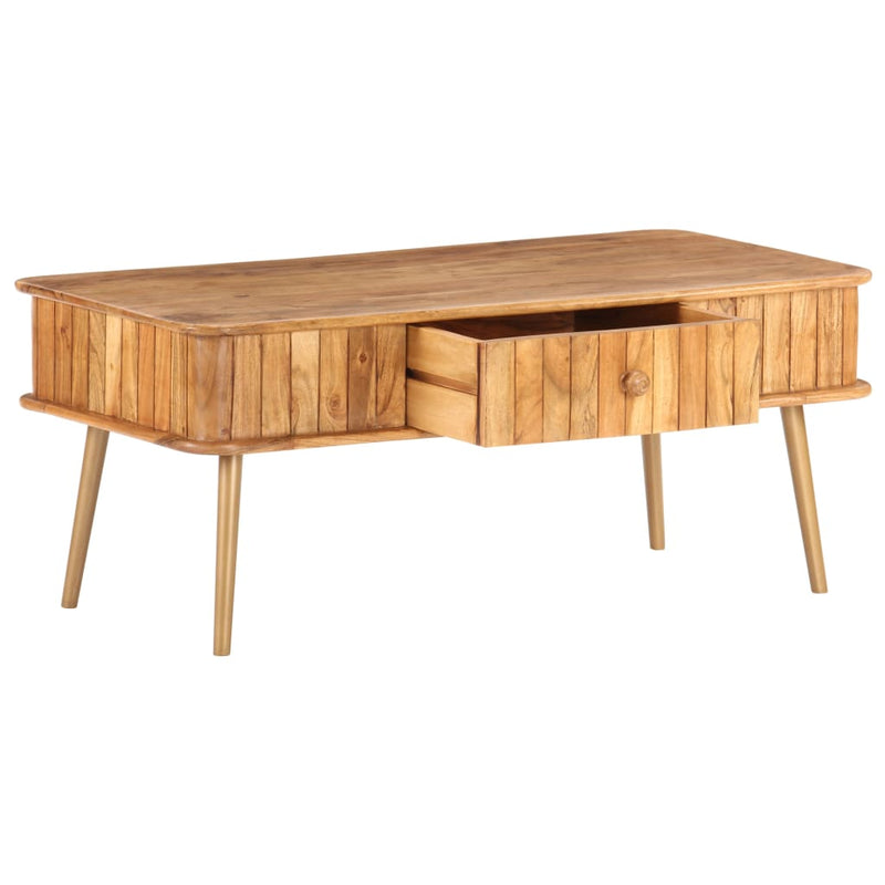 vidaXL Coffee Table 100x50x40 cm Solid Acacia Wood
