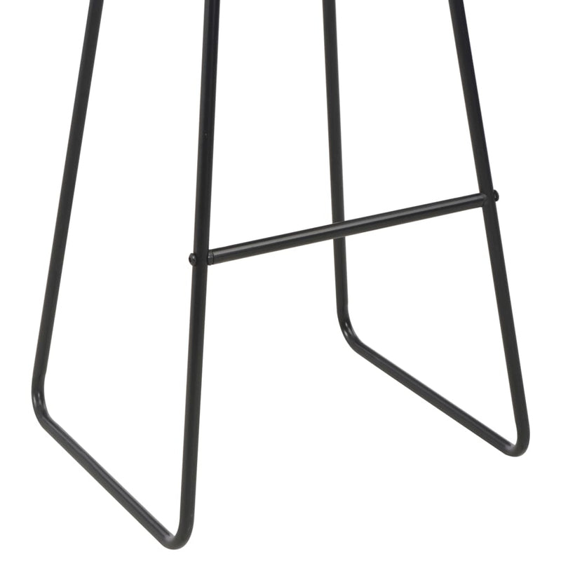 vidaXL Bar Stools 6 pcs Black Faux Leather