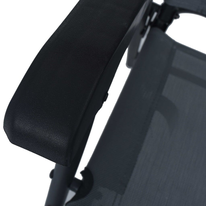 vidaXL 3 Piece Bistro Set Grey Steel