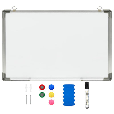 vidaXL Magnetic Dry-erase Whiteboard White 60x40 cm Steel