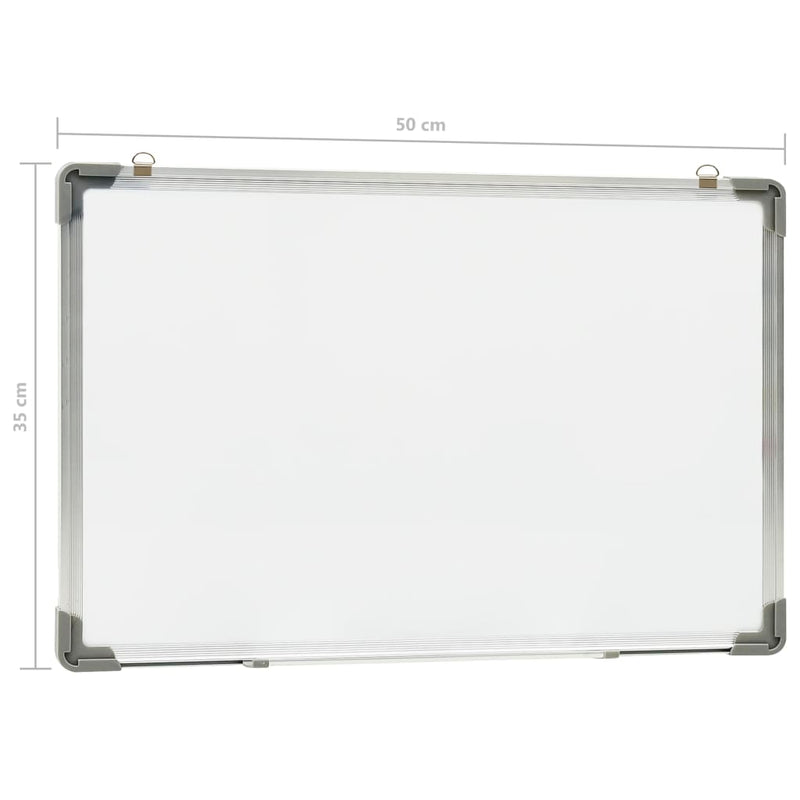 vidaXL Magnetic Dry-erase Whiteboard White 60x40 cm Steel