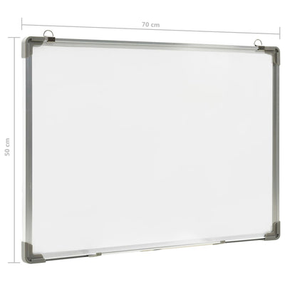 vidaXL Magnetic Dry-erase Whiteboard White 60x40 cm Steel