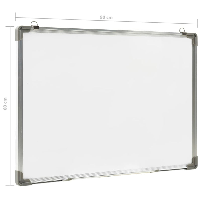 vidaXL Magnetic Dry-erase Whiteboard White 60x40 cm Steel